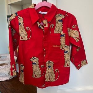 Mini Rodini Spaniels button up